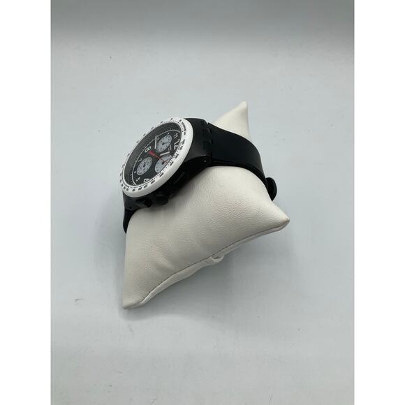Pre- Owned Swatch Watch- Black/White, about 42mm-SR936SW - Picture 3 of 9